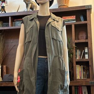 Olive Green Utility Vest
